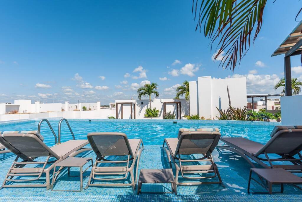 Apartamento Beautiful And Centric 1br Ph Private Pool Playa del Carmen